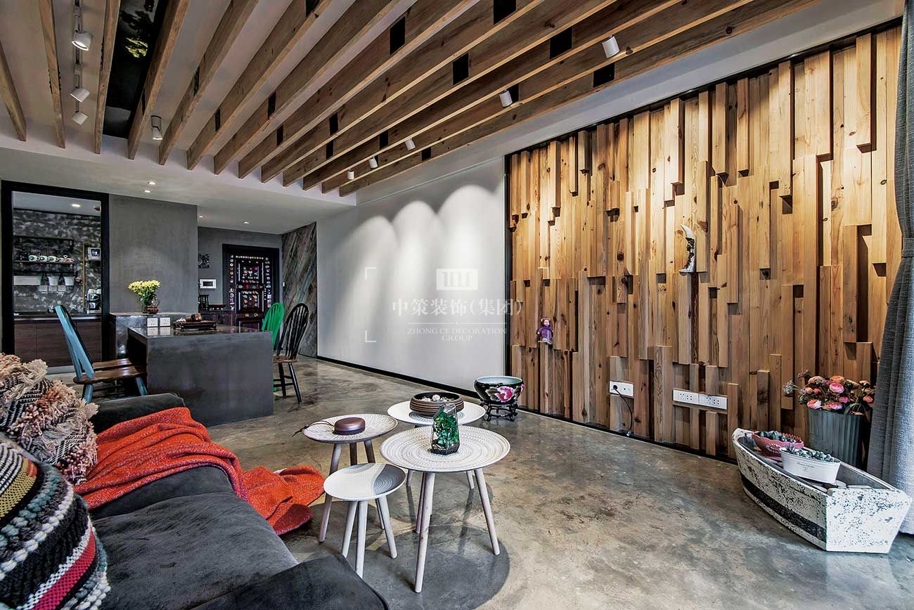 Loft风潮/客厅装修效果图/中策装饰