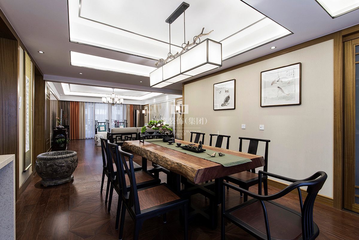 新中式装修风格/餐厅装修效果图/中策装饰